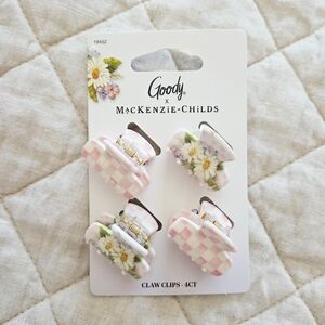 Goody x MacKenzie Childs Mini Claw Clip - Pink - 4ct